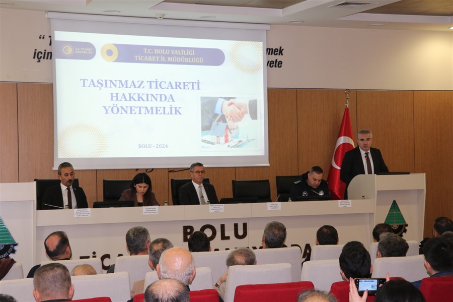 "TAŞINMAZ TİCARETİ" VE "MOTORLU KARA TAŞITLARININ TİCARETİ" KONULU BİLGİLENDİRME TOPLANTISI