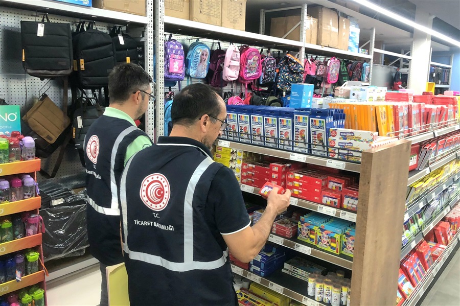 KIRTASİYE VE OKUL ÜRÜNLERİNE YÖNELİK FİYAT ETİKETİ VE HAKSIZ FİYAT ARTIŞI DENETİMLERİ 